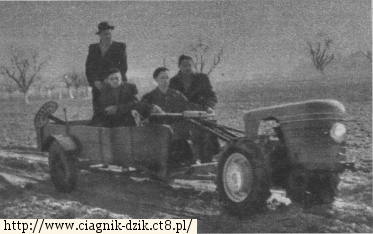 Dzik z wózkiem transportowym