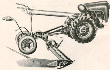 kosiarka MKB-1,2 z ciągnikiem URSUS C-308